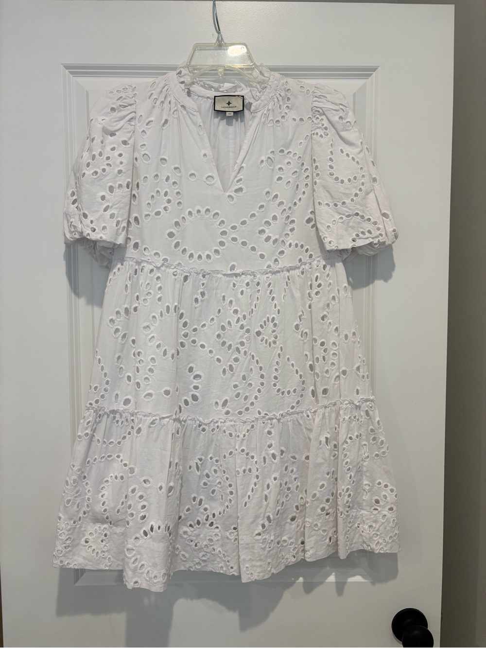 Tuckernuck x Cameran Eubanks white eyelet dress size XS
